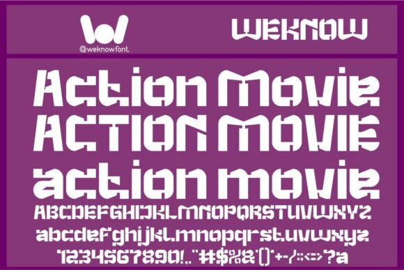 Action Movie: A Bold Font for Digital Design