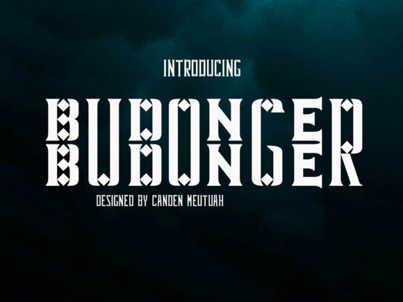 Budonger: A Bold Display Font for Small Business Branding