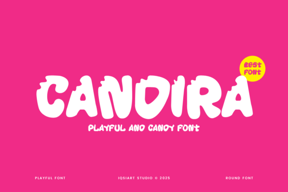 Candira: A Bouncy Display Font for Handmade Products
