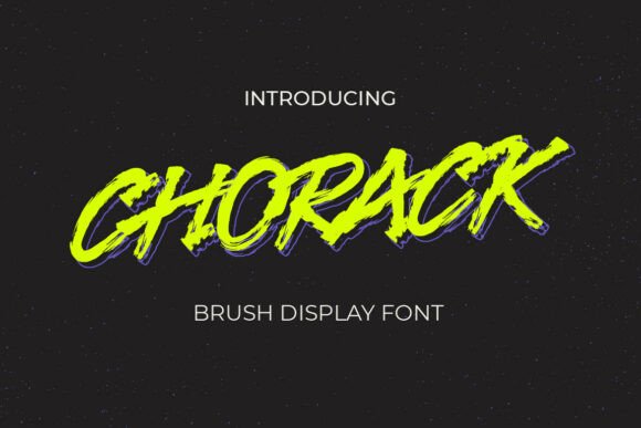 Chorack: A Display Font for Bold Branding Work