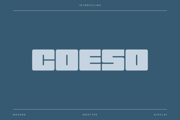 Coeso: A Display Font Built for Presence