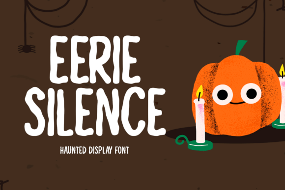 Eerie Silence: A Haunted Display Font for Small Business Branding