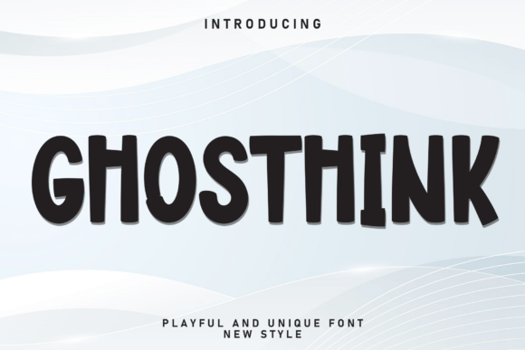 Ghosthink: A Playful Font for Spooky Branding