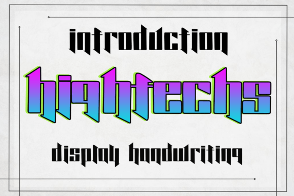 Hightechs: A Futuristic Display Font for Modern Web Design
