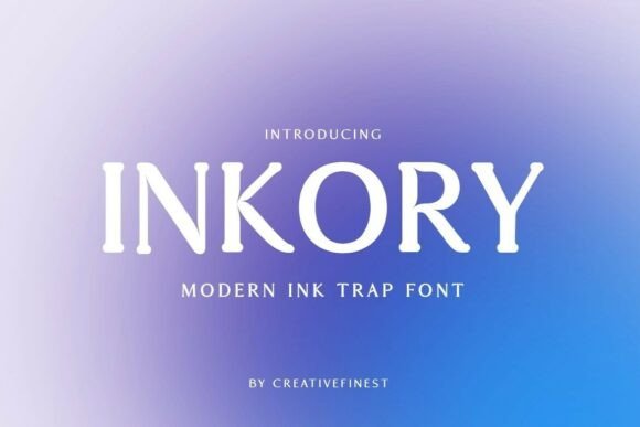 Inkory Regular: A Display Font for Creative Product Design