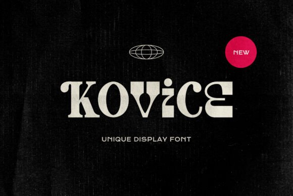 Kovice: A Playful Display Font for Small Business Branding