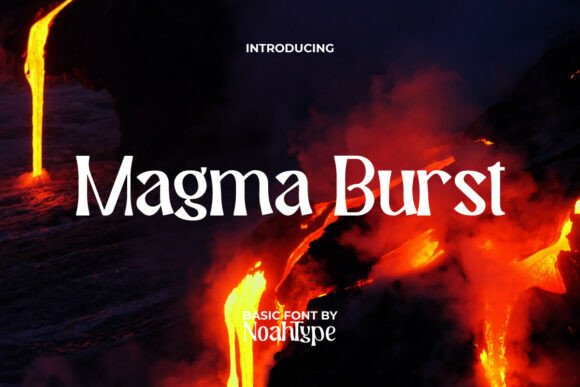 Magma Burst: A Bold Display Typeface for Digital Designers