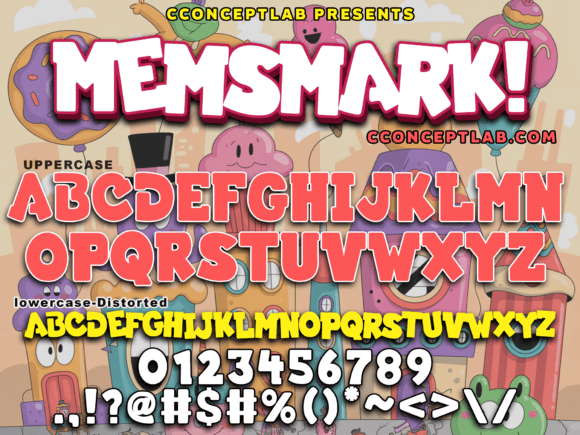 Memsmark: A Groovy Bold Font for Handmade Products and Printables