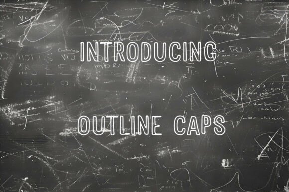 Outline Caps: A Display Font for Handmade Product Design