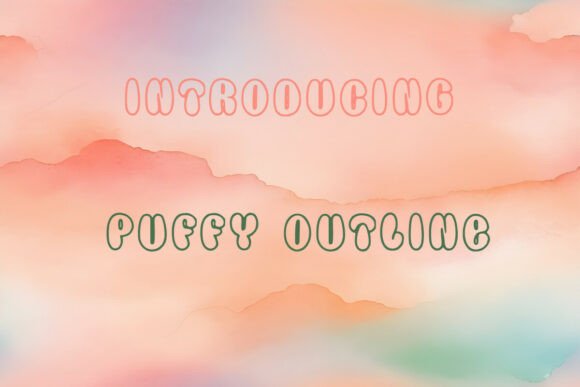 Puffy Outline: A Display Font for Editorial Personality