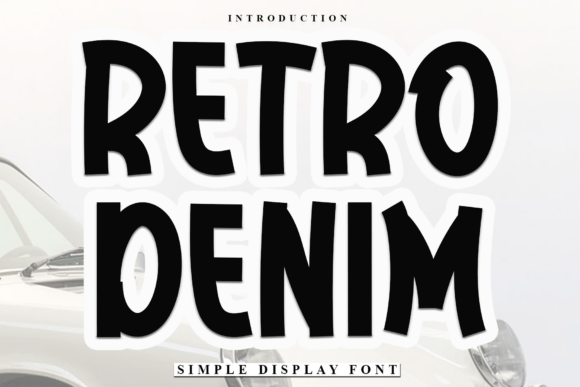 Retro Denim: A Playful Display Typeface for Web Designers