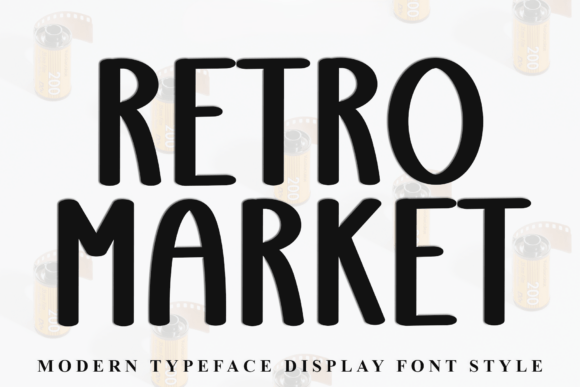 Retro Market: A Bold Vintage Font for Small Business Branding
