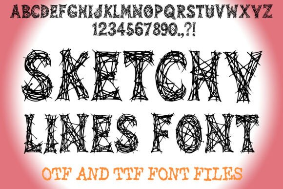 Sketchy Lines Font: A Designer's Take on Controlled Chaos