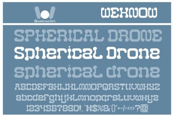 Spherical Drone Font: Futuristic Style for Your Brand