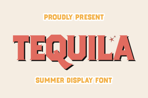 Tequila: A Bold Display Font for Digital Design