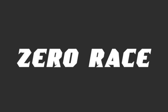 Zero Race Font: A Bold Display Typeface for Branding